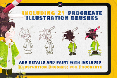 Free Character Builder - Drawing Toolkit book brush brushes builder character character builder character design character designs coloring drawing drawing toolbox illustration illustrator kids photoshop procreate shapes toolbox toolkit wireframe