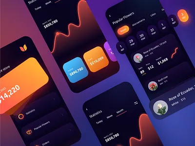 Mobile app for a business app business mobile price shop store ui