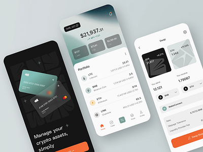 Coinex - Crypto Trading Mobile App app ui