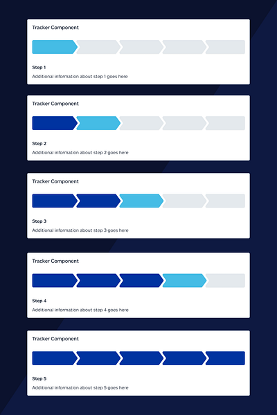 Tablet Tracker Component design stepper tablet tracker ui ux