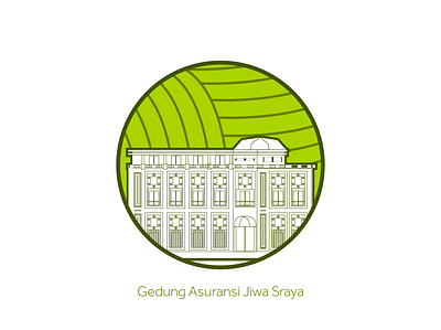 Insurance Building architecture design merch design old building old town semarang
