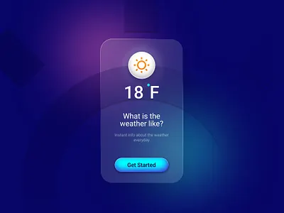 Weather Widget UI blue blur branding design figma glass effect graphic design motion graphics ui ux weather web widget