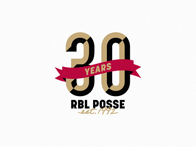 RBL Posse 30th Anniversary Logo & Illustration