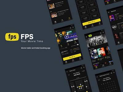 FPS Movie Trailer App google product design ui ux