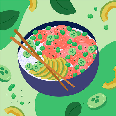 Poke Bowl diet food hawaiian food healthy diet healthy food poke bowl tuna poke bowl