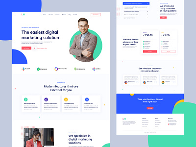 Digital Marketing design illustration logo typography ui ux web website