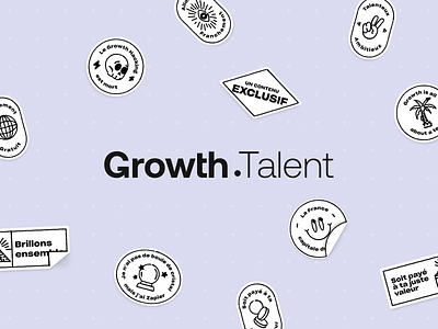 Growth.Talent anagram anagram club brand branding graphic design growth growthtalent logo marketing sticker stickers ui ux