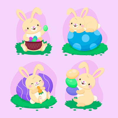 Easter Bunny Collection bunnies cute bunny easter easter bunny collection egg easter happy easter