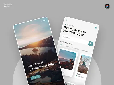 Travel App Design app appdesign graphic design illustration mobileapp u ui uidesign