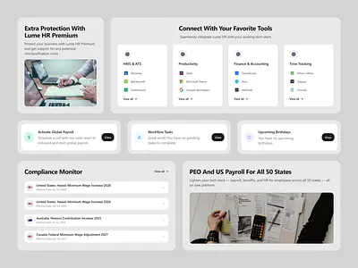 Lume HR - HR Management Platform figmadesign globalhr hrsoftware hrtech payroll uidesign uiux workforcemanagement