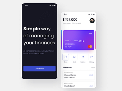 E-wallet App UI banking banking app bill bitcoin card cash coin credit card cryptocurren dollar coin e wallet euro finance fintecth invesment money nft payment transaction waller