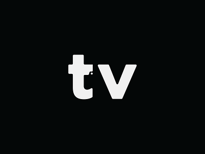tv dog animal black branding creative cute design dog icon logo negative space show simple television tv watch