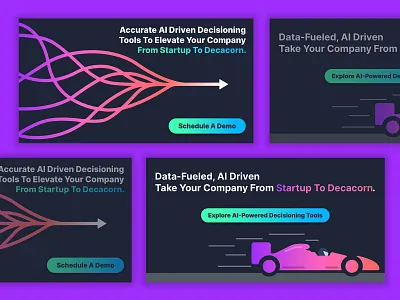 Provenir LinkedIn Ads ad ai branding cta design gradient graphic design illustration linkedin typography ui