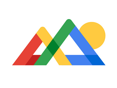Google Elevate branding colorado geometric google icon logo mpuntain sunrise
