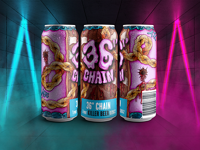 Run The Jewels & Brooklyn Brewery - 36" Chain Beer Label Contest animation beer beer lael brooklyn brooklyn brewery graphic design illustration motion graphics packaging run the jewels video