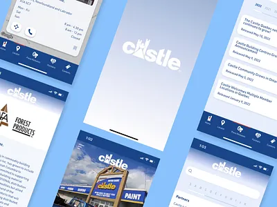 Castle App app application design responsive ui ux