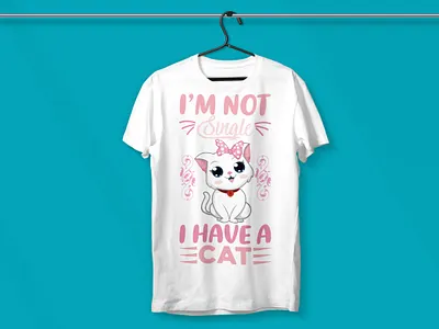 Cat t-shirt design t shirt for print