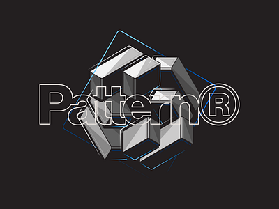 Pattern - Mech Warrior 3d cube depth ecommerce illustration manga mech warrior pattern perspective shadow