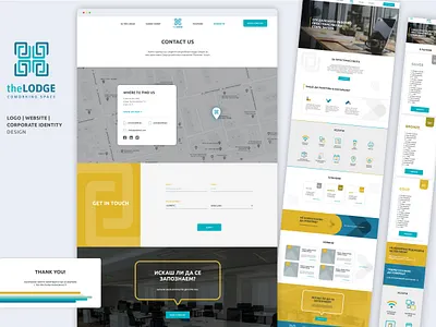 The Lodge Coworking Space - Logo, Web and Brand Identity Design brand identity corporate identity logo ui uiux ux vector visual identity web website