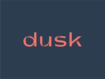 "dusk" Wordmark brand identity branding custom design dusk identity design logo logo design logos minimalist typography wordmark