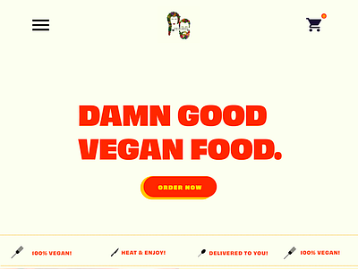 The Bearded Kitchen- Meal Delivery Website branding food healthy landing page meal delivery plant based ui ux vegan web design website design