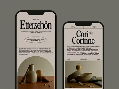 Ettersehӧn - Tableware 3d animation branding ceramica crockery design graphic design interface iuux mobile motion graphics store tableware ui ui ux ui design uiux ux uxiu uxui