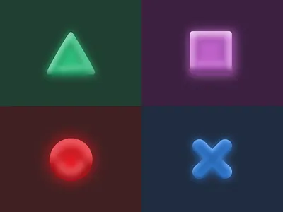 3D Gamepad Icons 3d cute icons inkscape logo neumorphism playstation ui