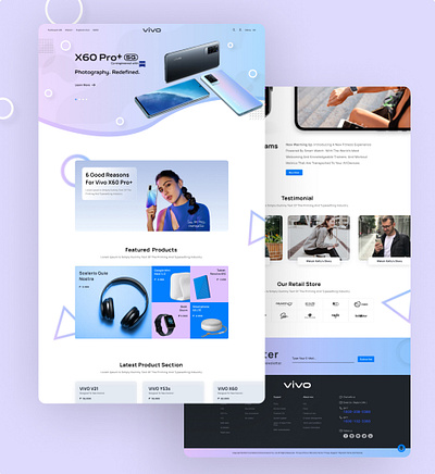 Mobile Accessories Landing Page application branding creative landingpage mobile accessories mobileapp ui uidesign uiux uiuxdesign uiuxguruji vivo vivo mobile vivomobile website websitedesign