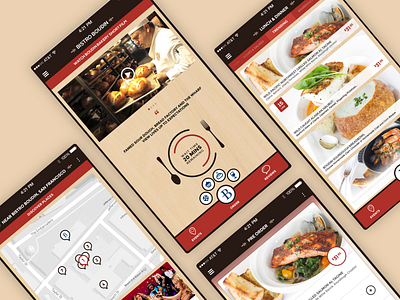 Bistro Boudin - Ordering App app design graphic design ui ux