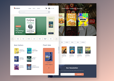 Landing page design books branding figma landing page user experience user interface web design