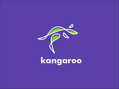 Kangoroo logo concept brand branding design graphic graphic design illustration logo ui ux vector