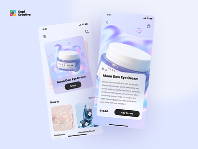 Ecommerce - Mobile App UI Concept app capi cosmetic creative design e commerce ecommerce mobile mobile app mobileapp shopping ui ui kit