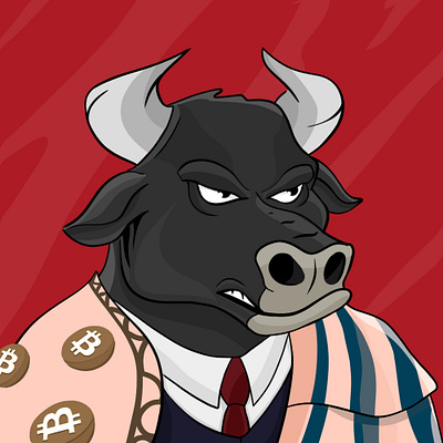 Bull Avatar Design art avatar character design digital art digital painting illustration