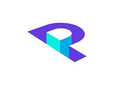 3D Letter P 3d design flat graphic design icon initial letter letter p lettermark logo minimal p vector