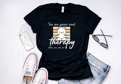 You are gonna need therapy T-shirt cat cat t shirt cats designer graphic design graphic tee graphics t shirt redbubble t shirt t shirt designer t shirts tee tee for amazon teepublic tees therapy typography vector