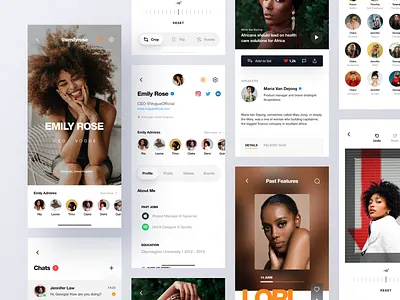 Women in Tech Community App app clean community community app connect design events job linkedin minimal minimalist mobile product design social app social media technology ui ux