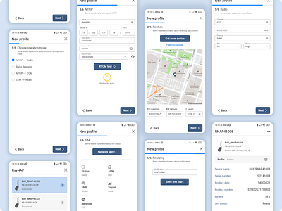 Industrial Geo-Locationing machines app design location ui ux