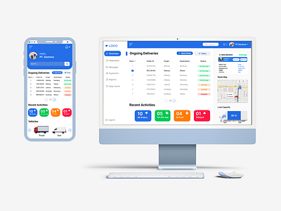 Dashboard UI Concept for Logistic App. dashboard logistic logisticapp ui uidesign uiuxdesign