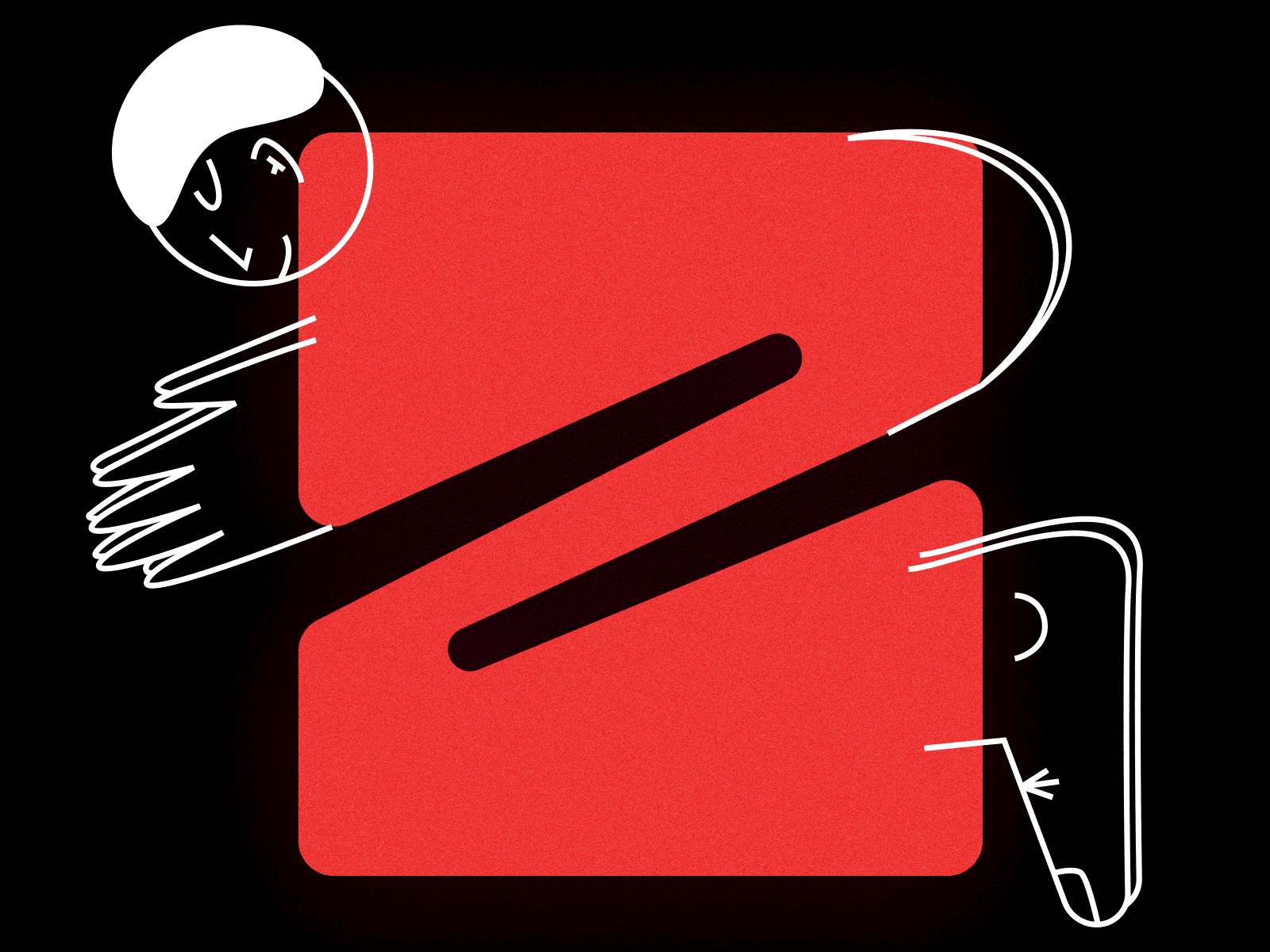 Z illustration 36daysoftype ads black character cool cute draw fun gif gif design graphic design illustration illustrator minimal motion paint type typedesign vector z