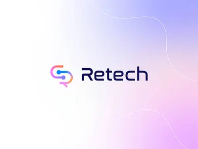 Retech Logo Design - Tech Logo - Tech Company - R Logo brand logo branding gradient logo it logo inspiration r r logo retech logo tech tech company tech logo technology