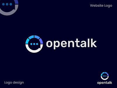 opentalk - chat app icon abstract brand identity business logo chat app icon chat logo chatting communication conversation logo logotype message o chat o letter logo opentalk saas social logo startup web