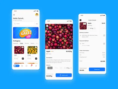 Bazaar App - Ecommerce - High-Fidelity Wireframe app concept app design app design idea app ui app ux bazaar delivery delivery app food panda glossary app high fidelity wireframe hungry idea market market app modern app ui uiux ux