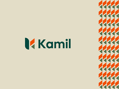 Kamil logo branding colourful custom logo design icon identity k logo logo mark logodesign logos minimal modern symbol vector