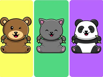 Cute Animal Holding Money symbol