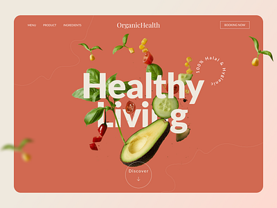 Organic food - Landing page product | sunnyday branding clean concept design food graphic design landing landing page nature organic product product design ui ui design ui ux ux web web design webdesign website