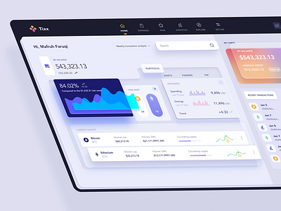 Dashboard UI Design Concept animation branding logo ui