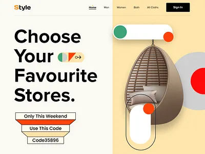Ecommerce Web Header Exploration creative design ecommerce header landingpage minimal online shopping online store responsive saas shopping store ui ux web website