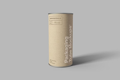 Packaging Tube Mockups aluminium can cardboard clothing cylinder mockup package packaging packaging mockup packaging tube mockups packing paper photoshop product psd regular texture tin tube tube mockups