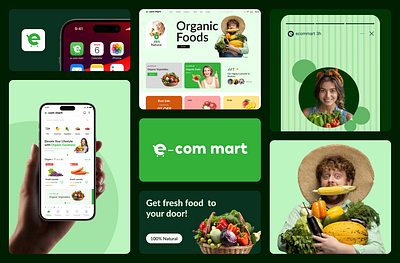 E-com mart Organic Grocery e-commerce Branding CRO UI/UX Design banding branding cro cro ecommerce cro shopify design eco logy ecommerce app design ecommerce wesbite figma graphic design grocery app design grocery branding grocery ui design grocery website logo shopify ecommerce design user interface ux website