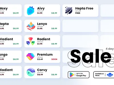 Sales UI Icons Packs Store android app apple branding concept dollar google icon pack icons ios limited market sale store ui user interface ux